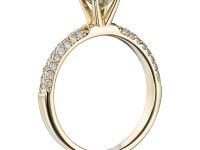Кольцо из желтого золота с бриллиантами э0301кц10200951