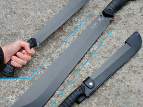 Мачете Fox Jungle, сталь X50CrMoV15, рукоять термопластик GRN, черный