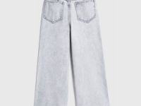 Широкие джинсы для девочек, Серый