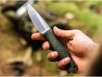 Нож с фиксированным клинком Boker Bronco Mini Green, сталь CPM-3V, рукоять термопластик, зеленый