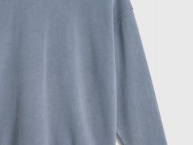 Свитшот с эффектом стирки, Синий