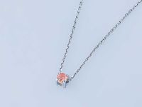 Классическая подвеска из белого золота э0912пд02121100_pink