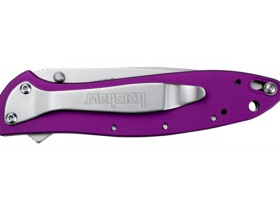 Полуавтоматический складной нож Kershaw Leek 1660PUR, сталь Sandvik™ 14C28N, рукоять анодированный алюминий, фиолетовый