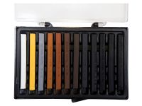 Набор сухой пастели Mungyo "Gallery" 12 земляных цветов, в пластиковом кейсе