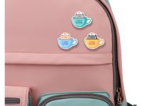 Набор акриловых значков MESHU "Catsincups" 3 шт, прямая УФ-печать