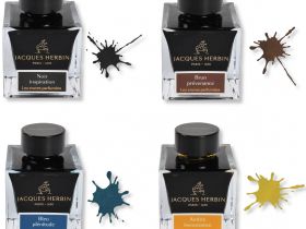 Чернила ароматизированные в банке Herbin Prestige, 50 мл, Noir inspiration Черный