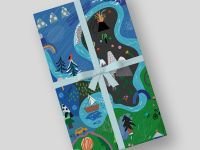 Бумага упаковочная двусторонняя "Путешествие" 50*70 см