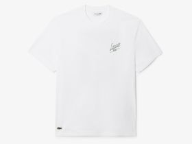 Мужская хлопковая футболка Lacoste классического кроя