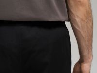 Брюки из хлопкового твила с эластичным поясом