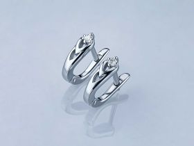 Серьги из белого золота с бриллиантами э0901сг06210502