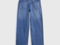 Прямые джинсы для девочек, Синий