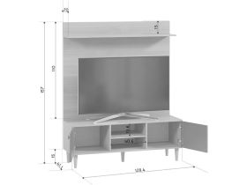 Стенка Динс 129x157 Графитовый