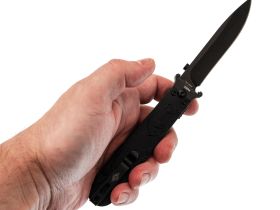 Складной нож Перемен Зубры BW, сталь 8Cr14MoV, рукоять FRN, черный