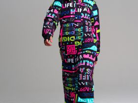 Комбинезон текстильный с полиуретановым покрытием для девочек