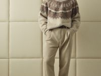 Джемпер с жаккардовым узором, Бежевый