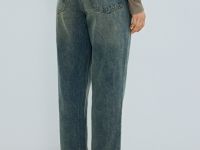 Джинсы Mom, Голубой