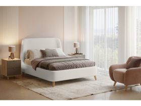 Кровать Молсон 140 Букле Молочный