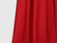 Сатиновая юбка макси, Красный