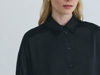 Блузка из сатина, Черный