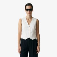 Женская жилетка Lacoste из смеси льна