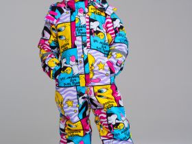 Комбинезон текстильный с полиуретановым покрытием для девочек