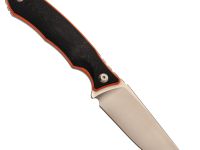 Нож Коршун Техно малый, сталь N690, рукоять G10 черно-оранжевый