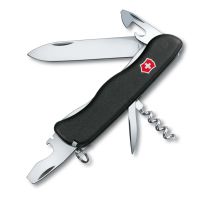Нож перочинный Victorinox Picknicker, сталь X55CrMo14, рукоять Nylon, черный, 11 функций, 111мм