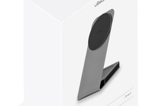 Беспроводное зарядное устройство uBear Level 2-в-1 Серое