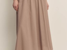 Юбка изо льна и хлопка