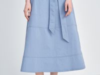 Юбка миди с поясом