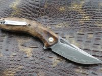 Складной нож Steelclaw Айва, сталь VG10/Damascus, рукоять дерево