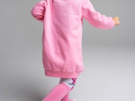 Платье из футера с начесом с принтом Looney Tunes