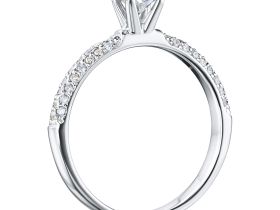 Кольцо из белого золота с бриллиантами э4701кц10200951