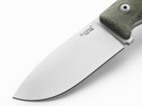 Нож с фиксированным клинком LionSteel M2M, сталь M390, рукоять микарта, зеленый