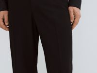 Прямые брюки с эластичным поясом, Черный