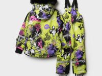 Комплект текстильный с полиуретановым покрытием для девочек: куртка, полукомбинезон