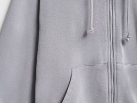 Толстовка на молнии для девочек, Серый