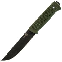 Туристический нож Кизляр ПП Руз, сталь AUS-8 с покрытие, рукоять эластрон, олива