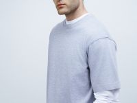 Базовая футболка из джерси, Серый