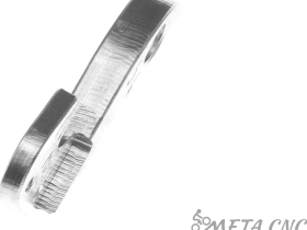 Держатель заднего переключателя "петух" Meta №54 фрезерованный (серебристый)