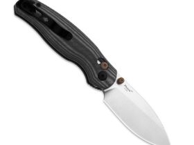 Складной нож Kizer Phoca CD, сталь 14C28N, рукоять микарта, серый