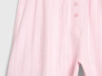 Пижамные шорты из ажурного трикотажа, Розовый