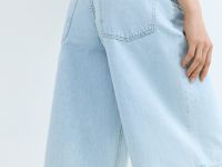 Джинсовые шорты-бермуды, Голубой