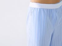 Пижамные брюки из хлопка, Голубой