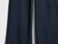 Утеплённые широкие джинсы, Синий