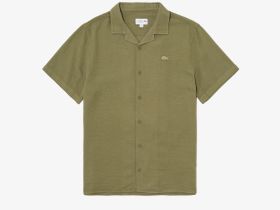 Мужская хлопковая рубашка Lacoste свободного кроя