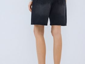 Шорты-бермуды со средней посадкой, Серый