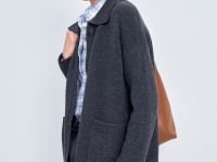 Кардиган свободного силуэта с отложным воротником