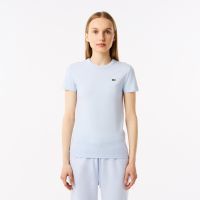 Женская хлопковая футболка Lacoste свободного кроя