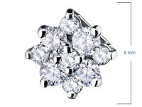 Подвеска из белого золота с бриллиантами э4001пд09164200